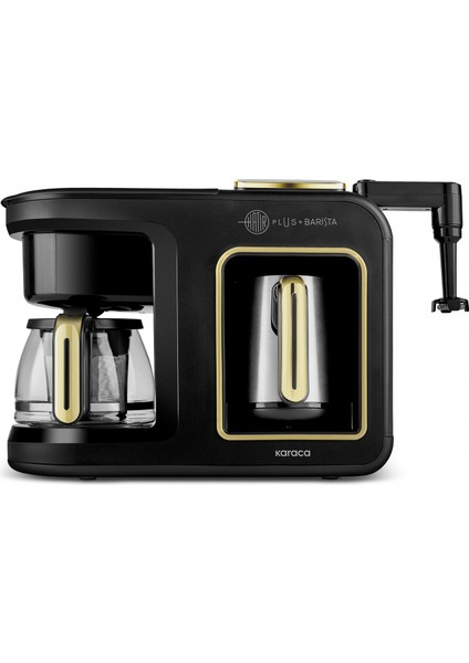 Hatır Plus Barista Steel 6 In 1 Konuşan Közde Türk Kahve Makinesi Mineral Gold