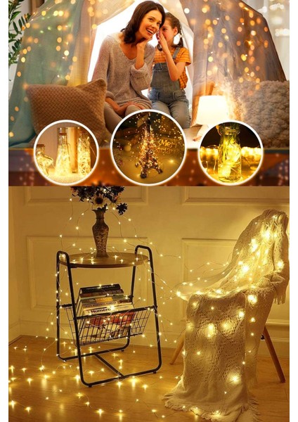 3 Metre SL-1034- 300 Ledli 10 Saçaklı Sarı LED Kumandalı 8 Modlu Perde LED Peri Mutfak Işık Dekorat indirimleri