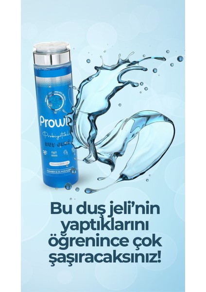 Probiyotikli Mucize Duş Jeli. Nemlendirir, Cilt Bakımı Yapar, Ter Kokusu Önler, Anti Alerjik