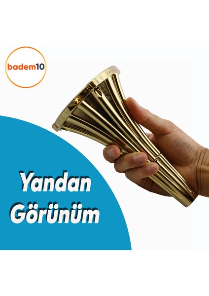 Istanbul 16 cm Gold Altın Mobilya Konsol Kanepe Koltuk Tv Ünitesi Baza Ayağı Orta Sehpası Ayakları
