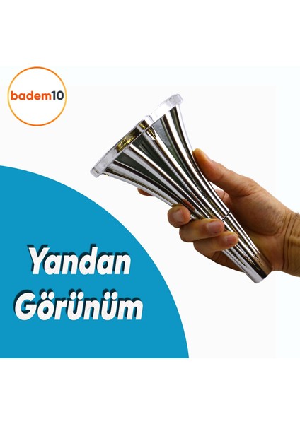 Istanbul 16 cm Krom Konsol Mobilya Kanepe Koltuk Tv Ünitesi Baza Ayağı Orta Sehpası Ayak Ayakları