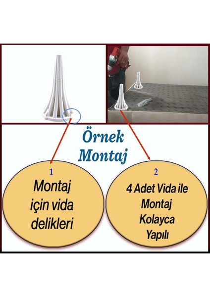 Istanbul 16 cm Beyaz Konsol Mobilya Kanepe Koltuk Tv Ünitesi Baza Ayağı Orta Sehpası Ayak Ayakları indirimleri