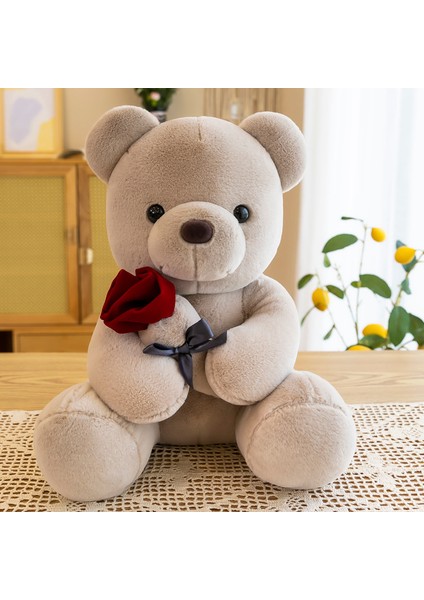 Rose Bear Teddy Bear Sevgililer Günü Teddy Bear Peluş Oyuncak 50CM (Yurt Dışından)