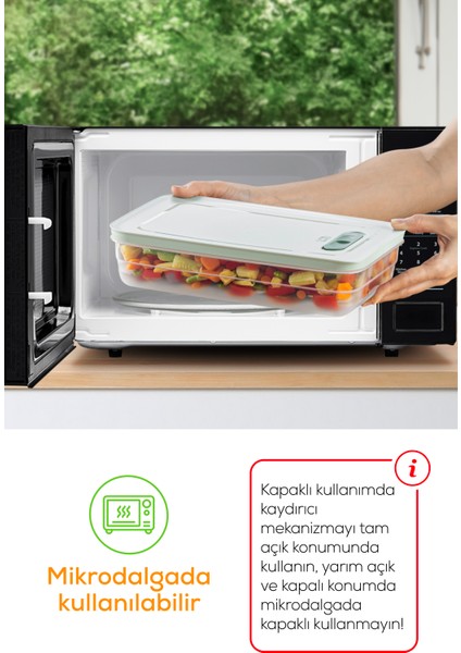 3lü Ayarlı Sebze ve Meyve Saklama Kabı Turuncu 3,8 Litre