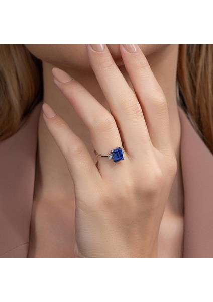 2,25 Karat Safir Pırlanta Yüzük - PR00210