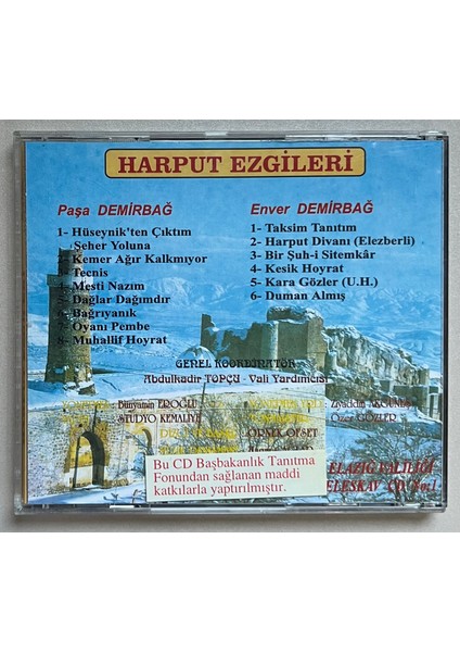 Harput Ezgileri CD