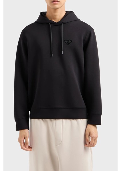 Streç Pamuklu Regular Fit Kapüşonlu Sweat Erkek Sweat 6D1M94 1jhsz 0036