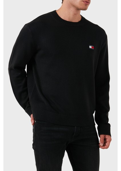 Yünlü Regular Fit Bisiklet Yaka Kazak Erkek Kazak DM0DM20706 Bds modelleri