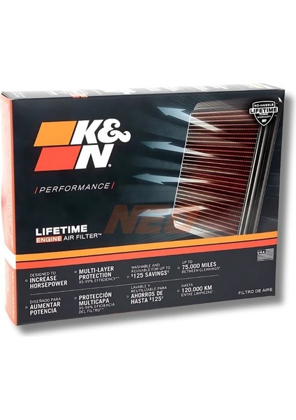 33-3082 Kutu Içi Performans Hava Filtresi