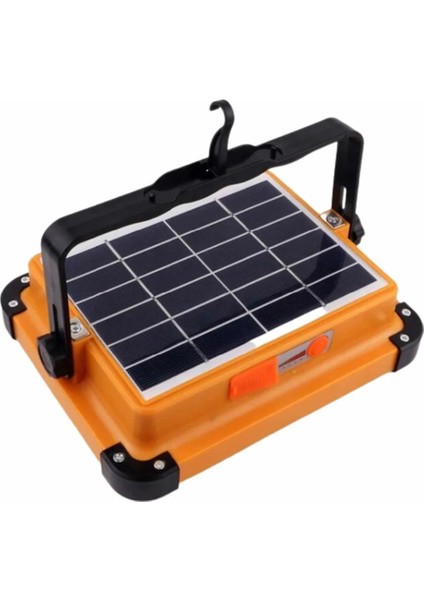 200W Portatif Taşınabilir Şarjlı Solar LED Projektör Dimlenebilir Işık YL71-0209-S