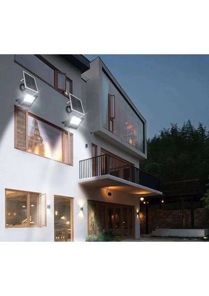 100W Beyaz Işık 6500K Kumandalı Solar LED Projektör YL71-0101-S