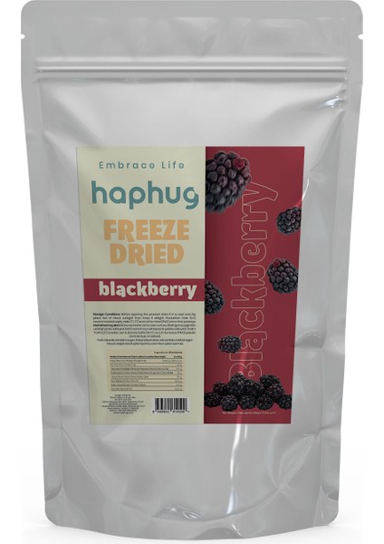 Freeze Dried Dondurularak Kurutulmuş Böğürtlen Freeze Dry Meyve Kurusu