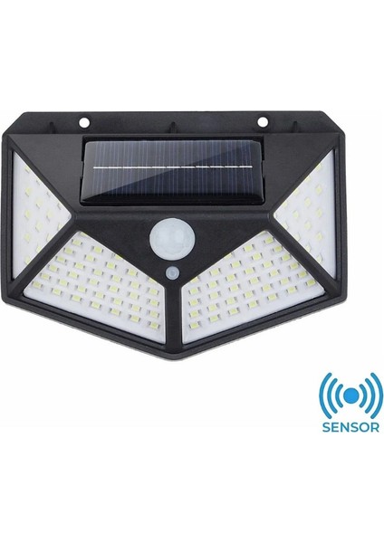 50W Beyaz Işık Titan Sensörlü 6500K LED Solar Aplik YL84-1001-S