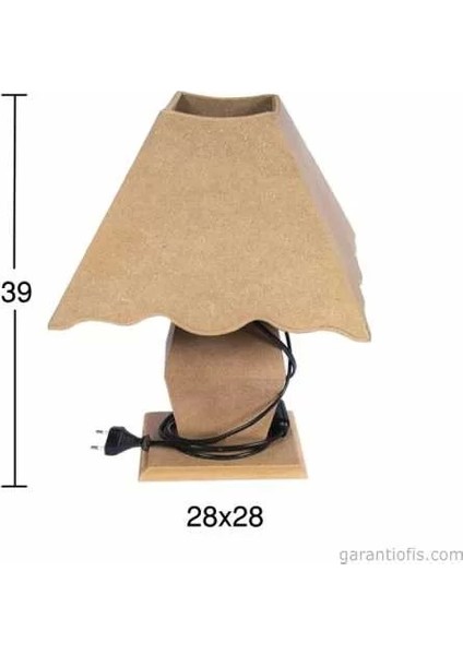 Hobi-Art F 753 Dekoratif Ahşap Abajur Obje