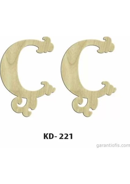 Hobi-Art Kd 221 Dekoratif Mini Ahşap Harfler (Ç Harfi)