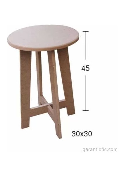 Hobi-Art Ib 11 Dekoratif Ahşap Tabure