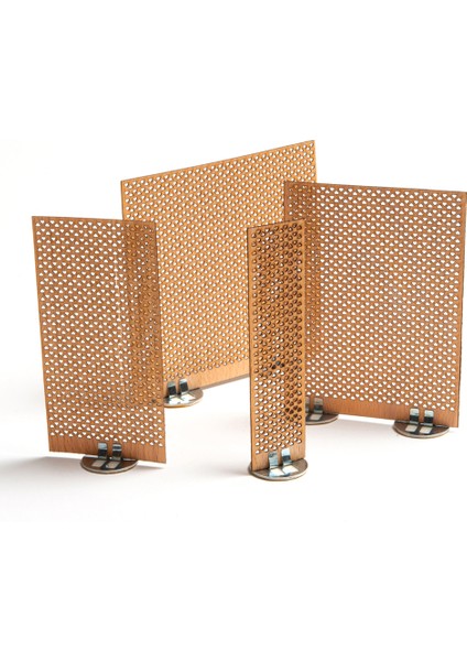 Delikli model ( üçgen ) ahşap mum fitili ve yapışkanlı fitil sehpası 40 adet ( 25mm x 100mm x 0,5mm )