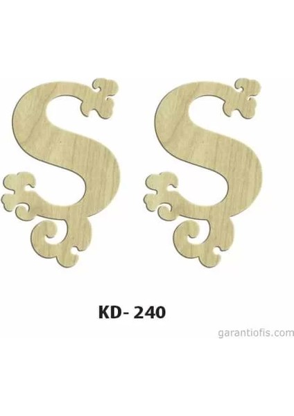 Hobi-Art Kd 240 Dekoratif Mini Ahşap Harfler (Ş Harfi)