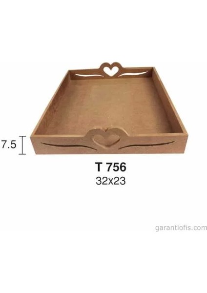 Hobi-Art T 756 Ahşap Dekoratif Tepsi Obje