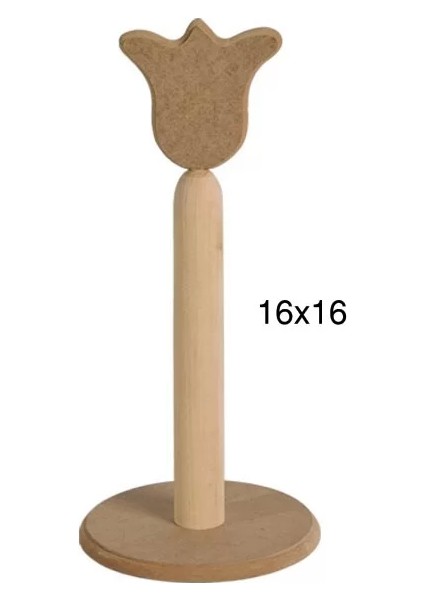 Hobi-Art F 750 Dekoratif Ahşap Lale Desenli Havluluk