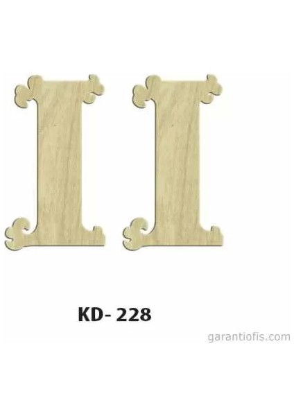 Hobi-Art Kd 228 Dekoratif Mini Ahşap Harfler (I Harfi)