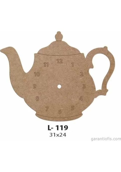 Hobi-Art L 119 Dekoratif Ahşap Saat