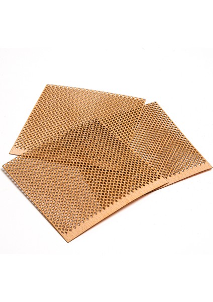 Delikli model ( baklava ) ahşap mum fitili ve yapışkanlı fitil sehpası 40 adet ( 100mm x 100mm x 0,5mm ) indirimleri
