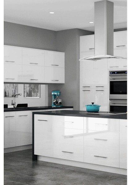 Parlak Beyaz Yapışkanlı Folyo Mutfak Dolap ve Mobilya Kaplama Folyosu 126CMX2MT fırsatları