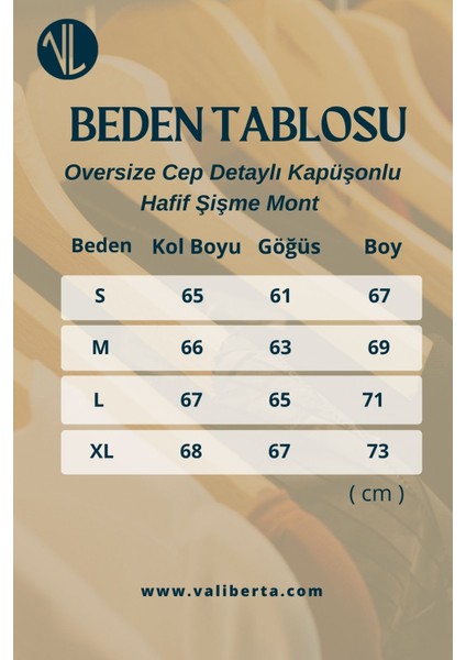 Oversize Cep Detaylı Kapüşonlu Hafif Şişme Mont - Ekru