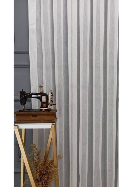 Zarif Dökümlü Sade Düz Tasarım Model Land 1/3 Kat Pileli Tül Perde modelleri