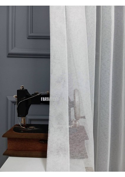 Buzlu Sade Düz Tasarım Model 1/2 Kat Pileli Tül Perde