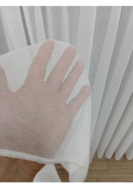 Buzlu Sade Düz Tasarım Model 1/3 Kat Pileli Tül Perde modelleri