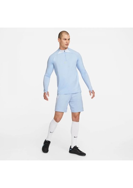 Dri Fit Strike Erkek Mavi Dik Yaka Uzun Kol Tişört modelleri