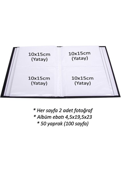 200'lük 10 x 15 pencereli krem fotoğraf albümü 46200 fiyatları