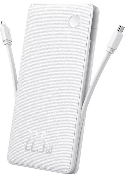Airpow Lite Power Bank 10000 Mah 22.5W Entegre Type-C ve Lightning Kablolu - Siyah fiyatları