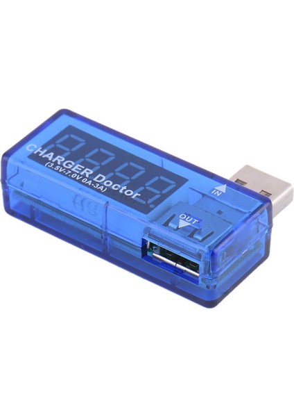 Usb Voltmetre Ampermetre Gösterge Şarj Doktor 5V 3A Taşınabilir Mini Akım Voltaj İzleyici Şarj Test Cihazı Kırmızı 7 Segment Ekran fırsatları