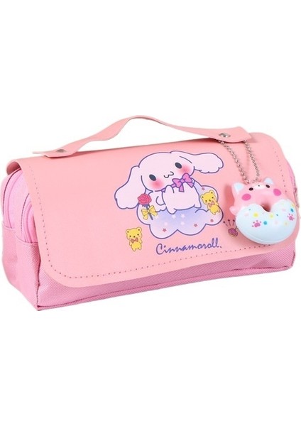 Yeşim Tarçınlı Köpek Kalem Çantası Dekompresyon Kalem Çantası Yüksek Görünümlü Büyük Kapasiteli Kalem Çantası Kırtasiye Kutusu Ilkokul Öğrencisi Çift Katmanlı Kalem Kutusu (Yurt Dışından)