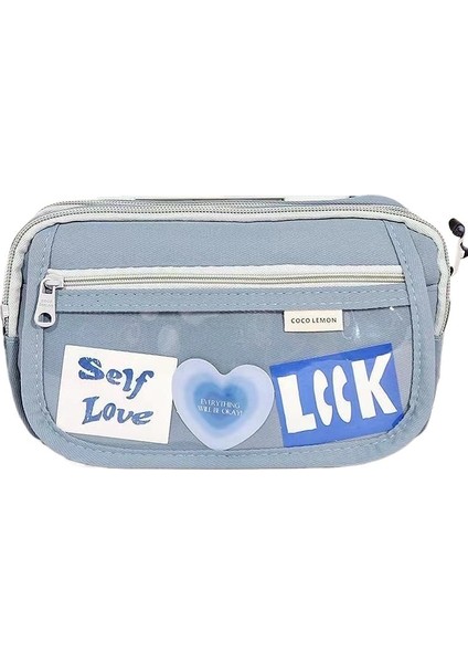 Üstü Açılır Büyük Kapasiteli Kalem Kutusu, Dört Katmanlı Japon Tarzı Yüksek Görünümlü, Çok Katmanlı Saklama Çantası, Basit Kırtasiye Kutusu (Yurt Dışından)