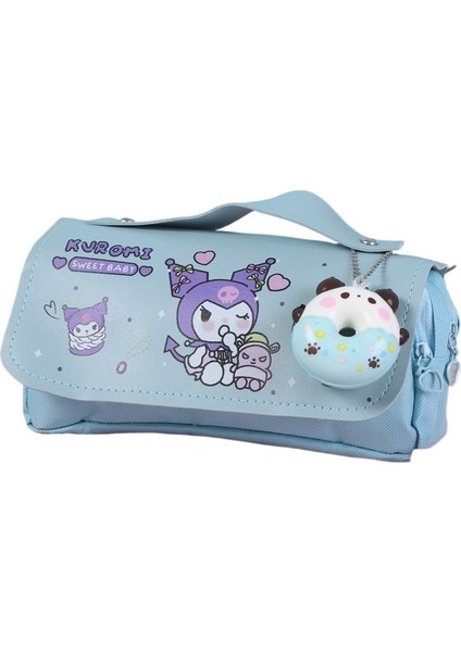 Kuromi Kalem Çantası Dekompresyon Kalem Çantası Yüksek Değerli Büyük Kapasiteli Kalem Çantası Kırtasiye Kutusu Ilkokul Öğrencisi Çift Katmanlı Kalem Kutusu (Yurt Dışından)