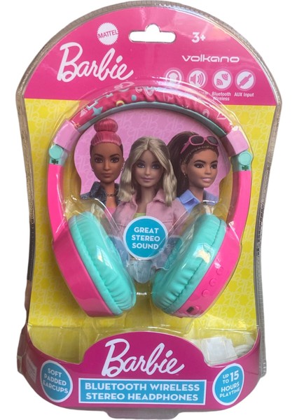 Barbie Çocuk Bluetooth Kulaklık MT-9938-BR