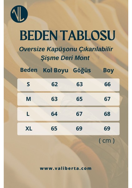 Oversize Kapüşonu Çıkarılabilir Şişme Deri Mont - Siyah