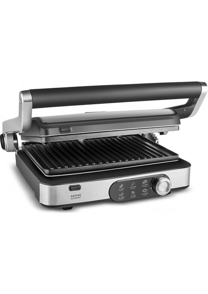 Gastro Gourmet Izgara ve Tost Makinesi Inox 2000 W 6 Dilim Kapasiteli