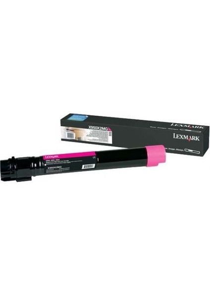 X950X2MG Kırmızı Magenta Orjinal Toner X950DE / X952DE