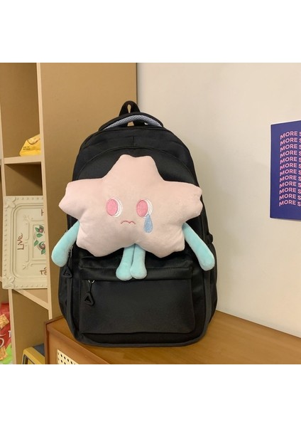 Yıldız Sırt Öğrenci Peluş Sevimli Ortaokul Öğrenci Sırt Çantası (Yurt Dışından)