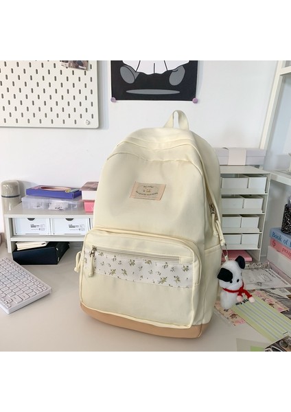 Çiçek Okul Kadın Orta Okul Öğrencisi Sırt Seyahat Sırt Çantası (Yurt Dışından)