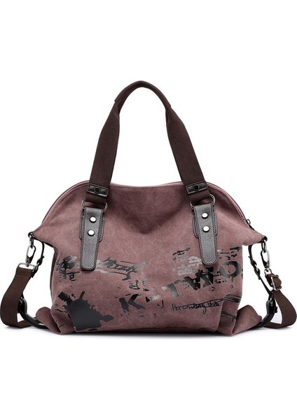 Kadın Çanta Günlük Vintage Sokak Kanvas Omuz Çantası (Yurt Dışından)
