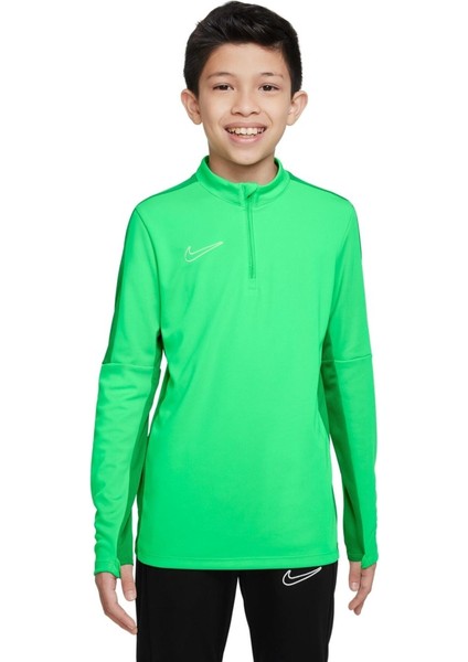 Dri Fit Academy Half Zip Çocuk Yeşil Dik Yaka Sweatshirt