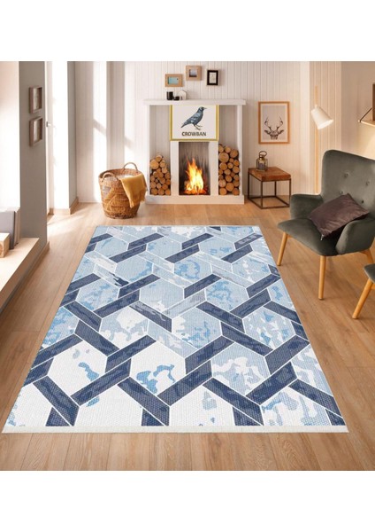 Kaymaz Taban Makinada Yıkanabilir Salon Halısı Mutfak Yeni Model Halı Yolluk