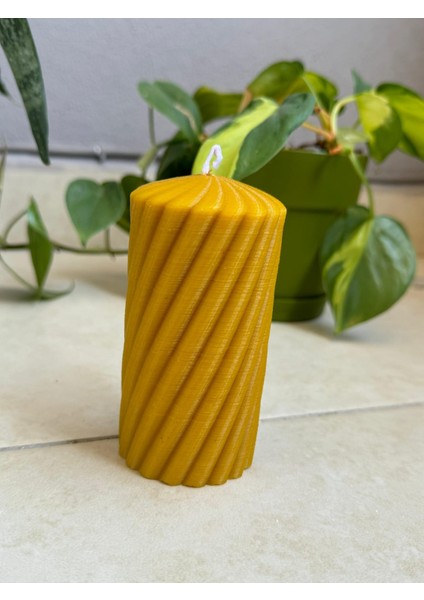 Mum Doğal Balmumu Kalın Burgu MODEL10X5.5CM