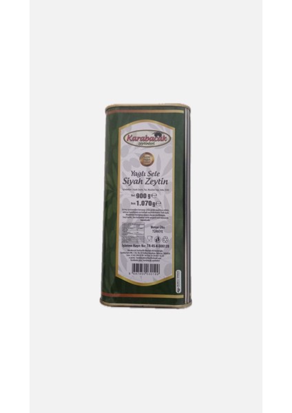 Jumbo Xs Boy Yağlı Sele Siyah Zeytin 1 kg Teneke Kutu